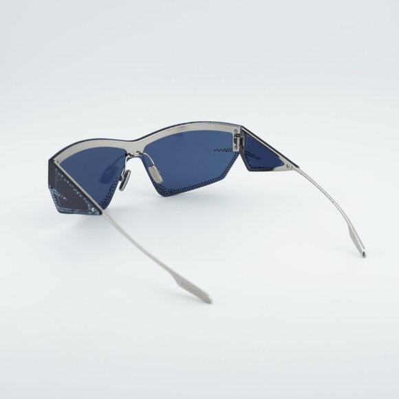 Givenchy GV4100US 16V Sunglasses Blue/Silver Geometric Frame, Blue Lenses main image 9